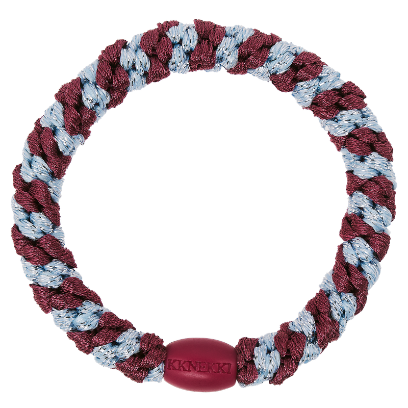 KKNEKKI Rosewood seablue glitter Stripe