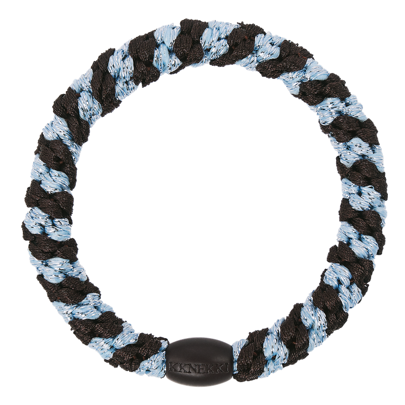 KKNEKKI Brown seablue glitter Stripe