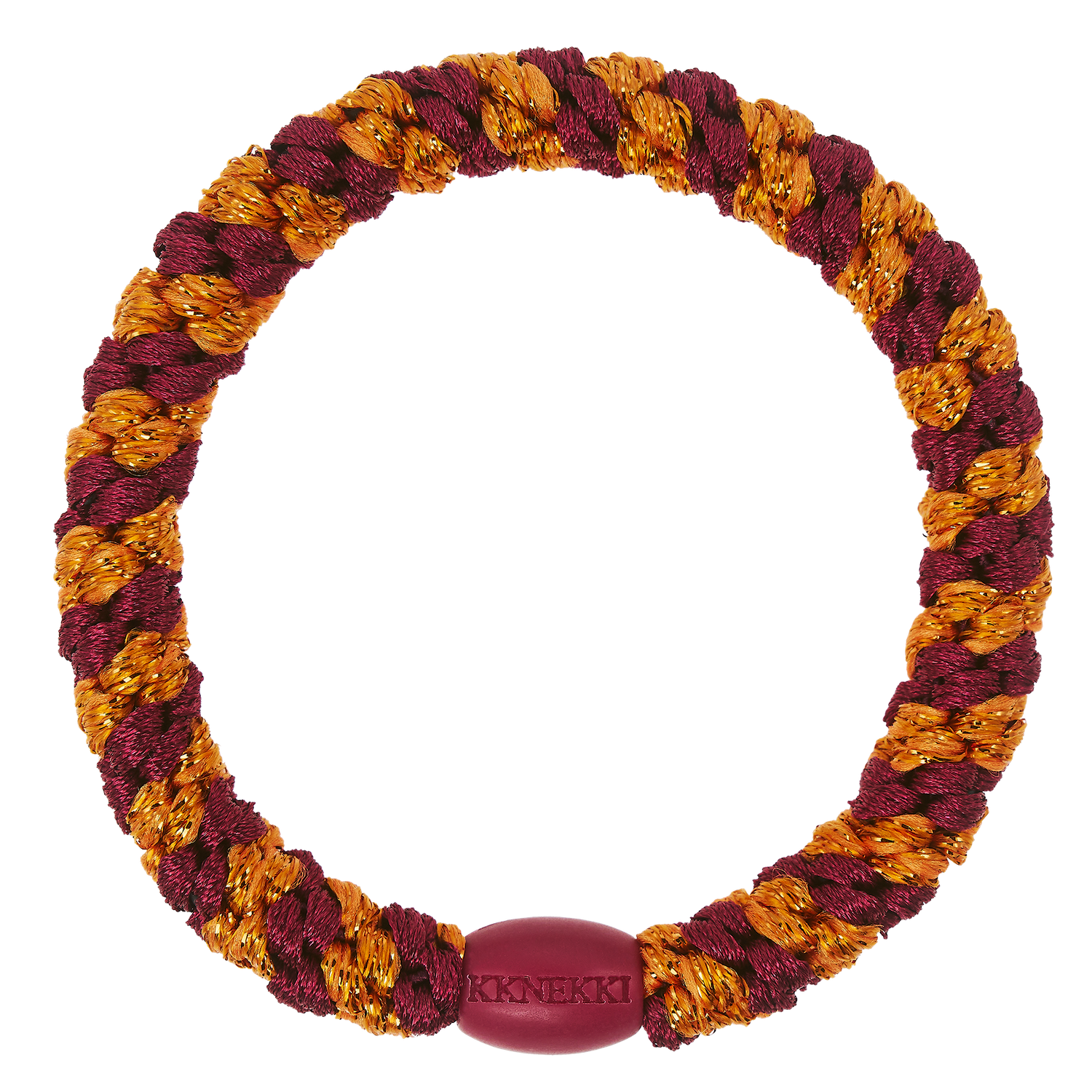 KKNEKKI Bordeaux orange glitter Stripe