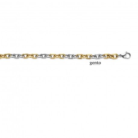 Armband edelstaal met kleine schakels  19cm