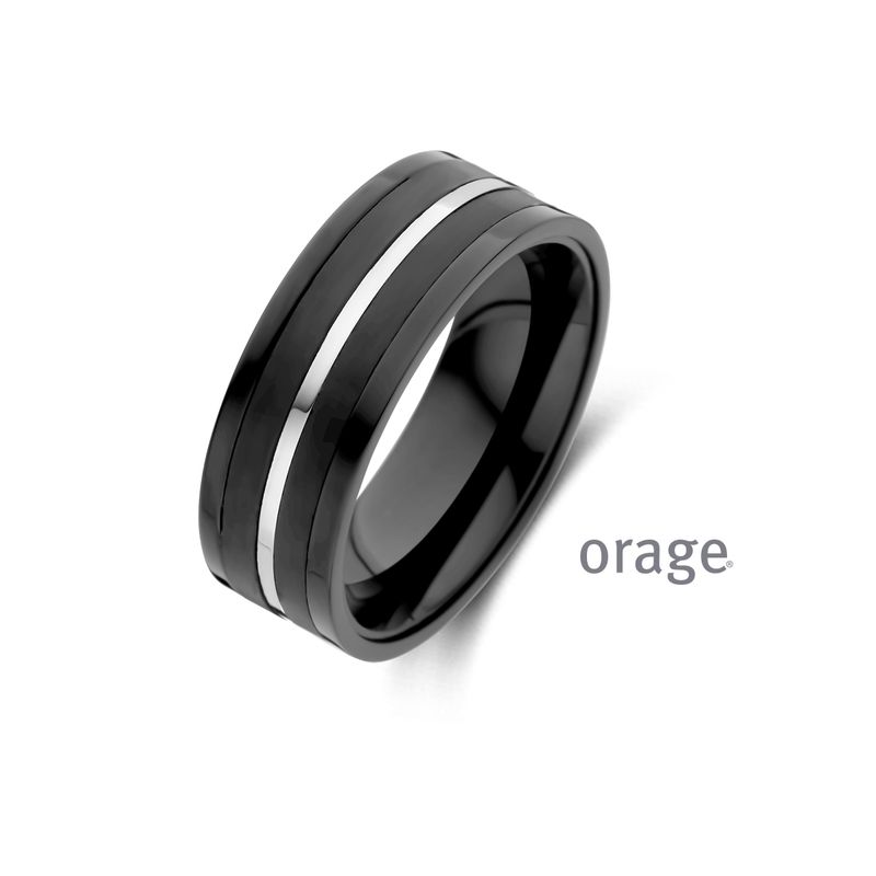 BC108 Ring heren staal zwart