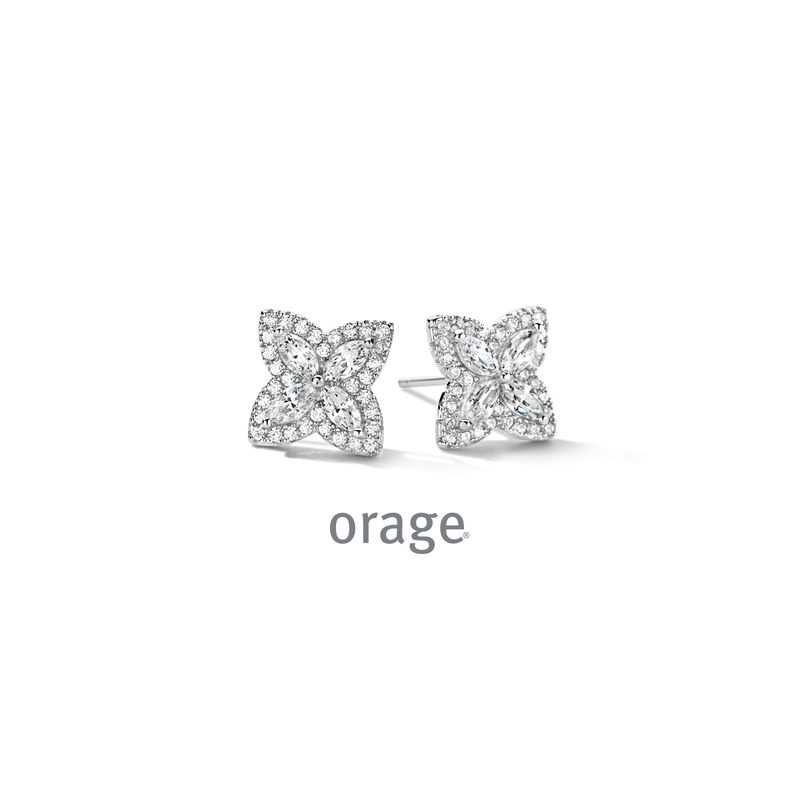 BC165 Oorstekers bloem 925 rh cz (V/39)
