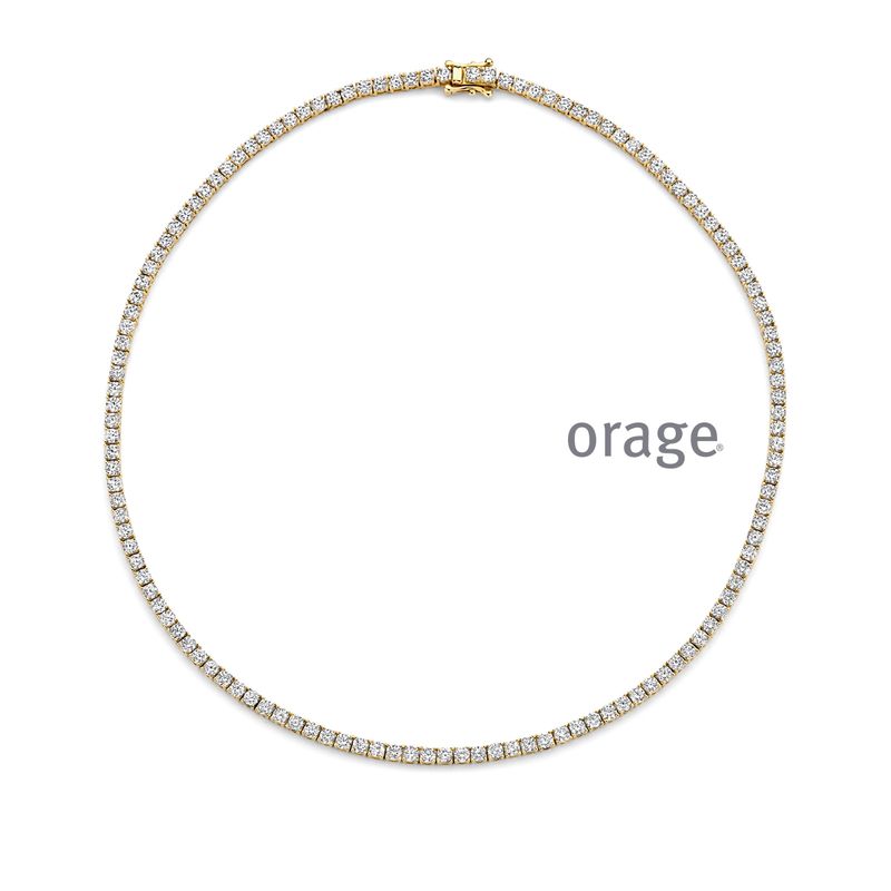 BC080/45 Ketting rivière verguld geel cz (V/15)
