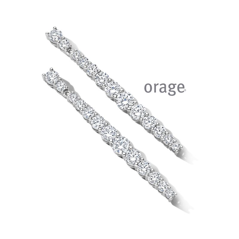 BC083 Oorhangers degradé rivière 925 rh cz (V/14)