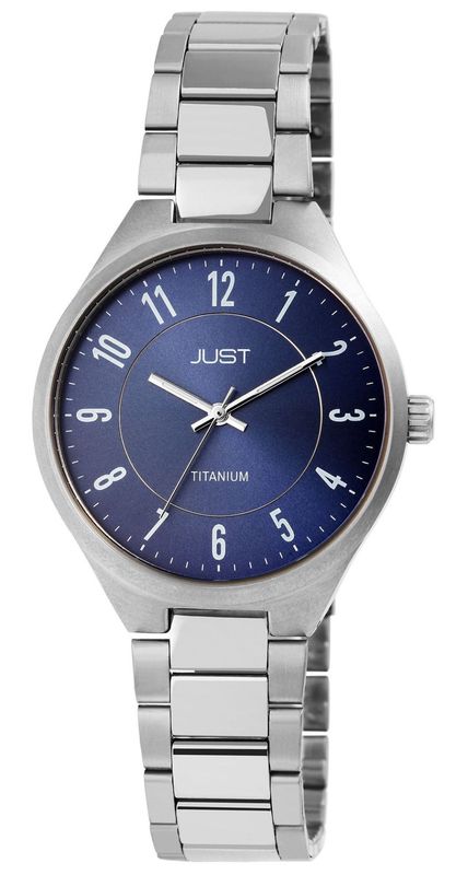 Horloge unisex Titanium horloge met blauwe wijzerplaat van 38mm