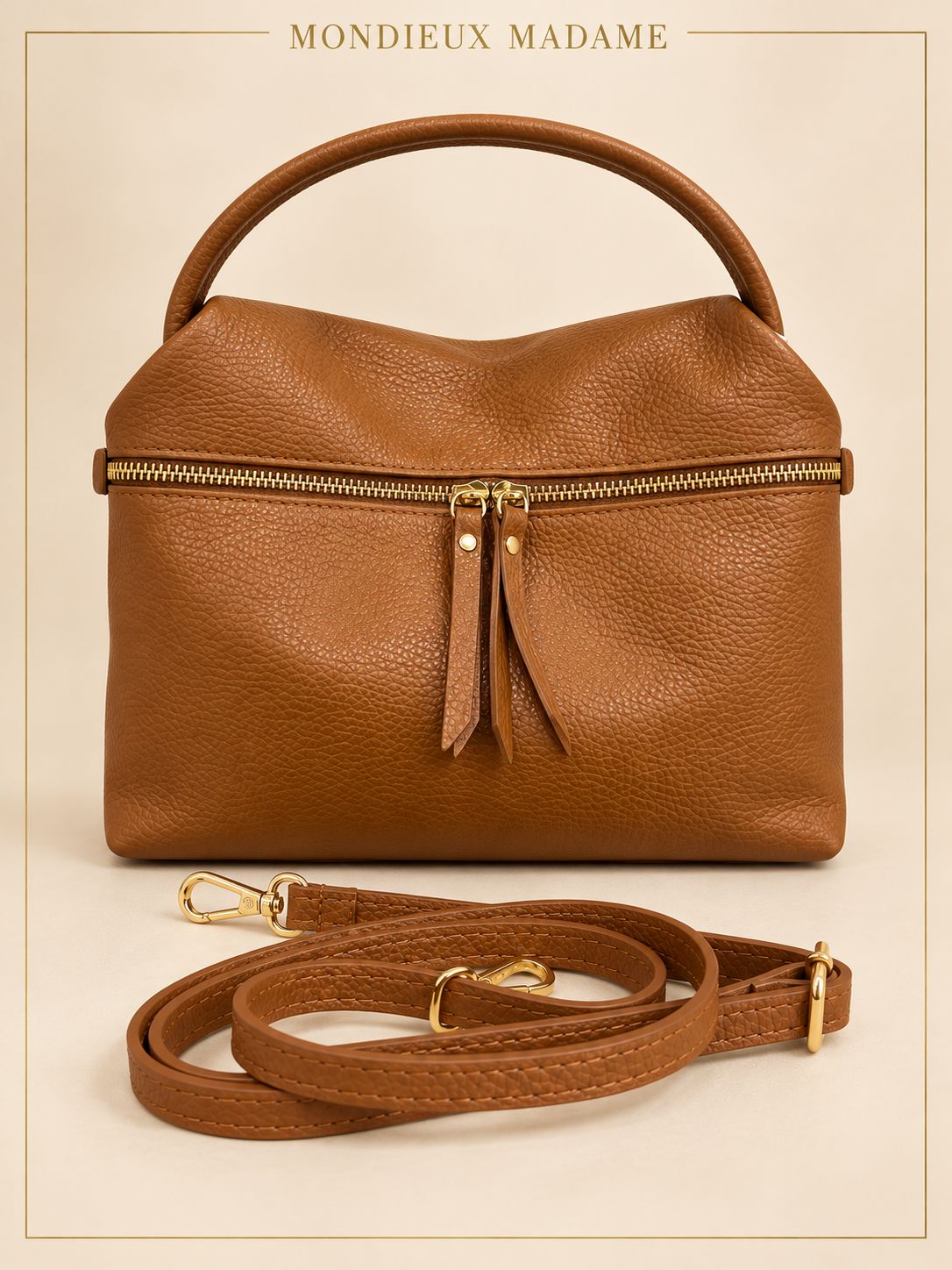 Handtas 'Tess Camel'