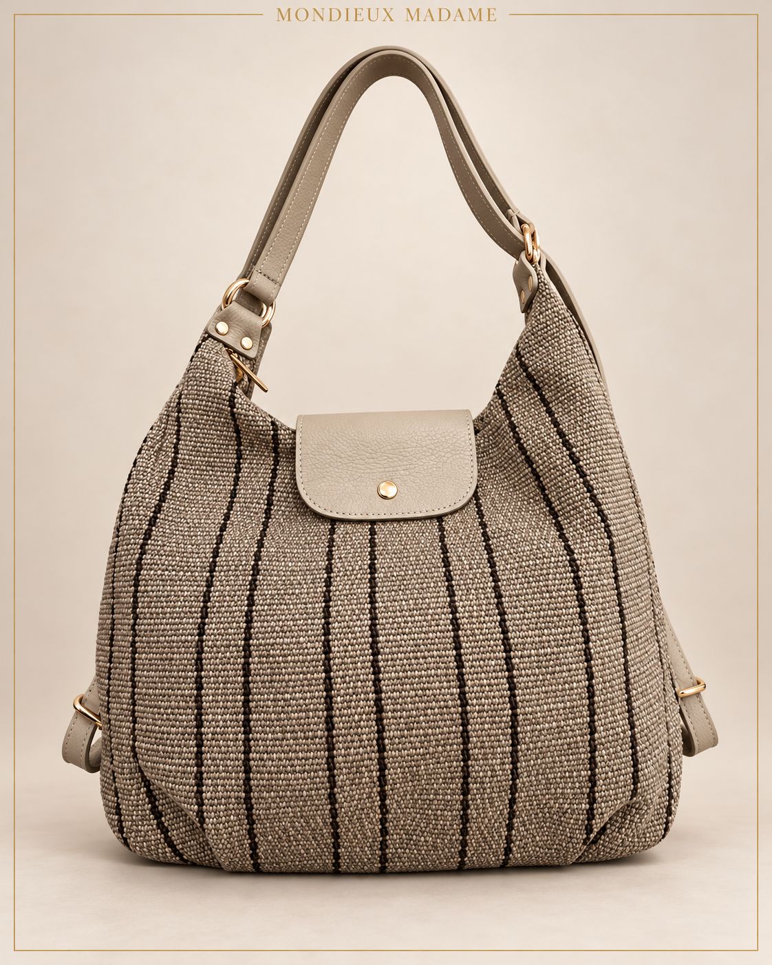 Handtas / rugzak 'Petra Textile Ecru'