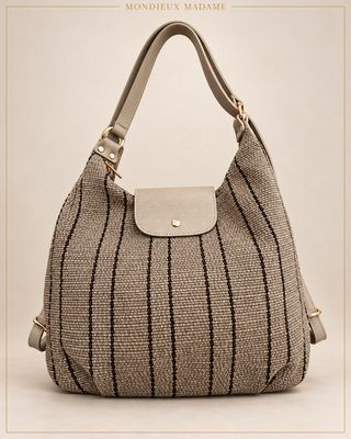 Handtas / rugzak 'Petra Textile Ecru'