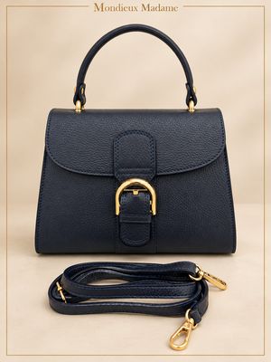 Handtas ' Deley Suede Marine'