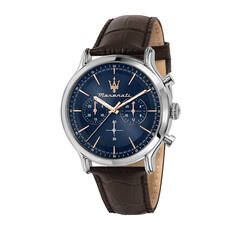 MW EPOCA Chrono blue leather 42mm