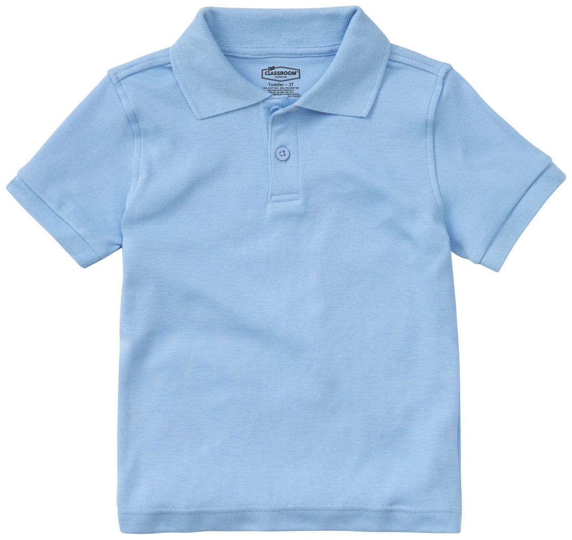 Classroom Toddler Unisex Short Sleeve Interlock  Polo