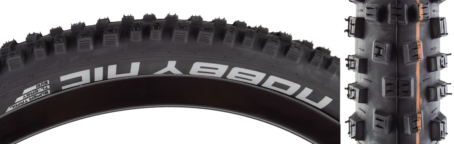 Schwalbe Nobby Nic Tire - 29 x 2.4, Tubeless, Folding, Black/Bronze, Evolution Line, Super Ground, Addix SpeedGrip