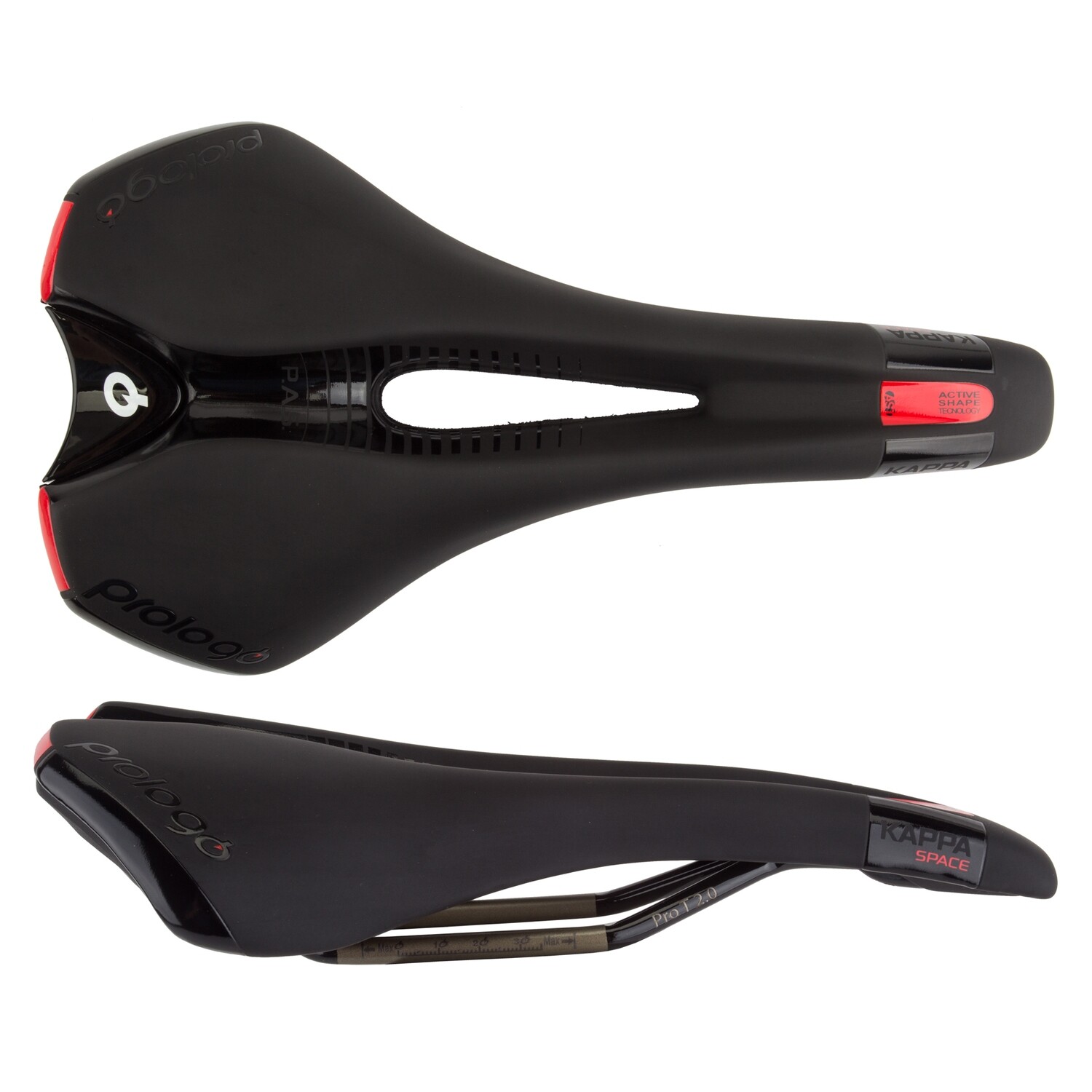 Prologo Kappa Space Pas Saddle - T2.0, Hard Black, 147 mm