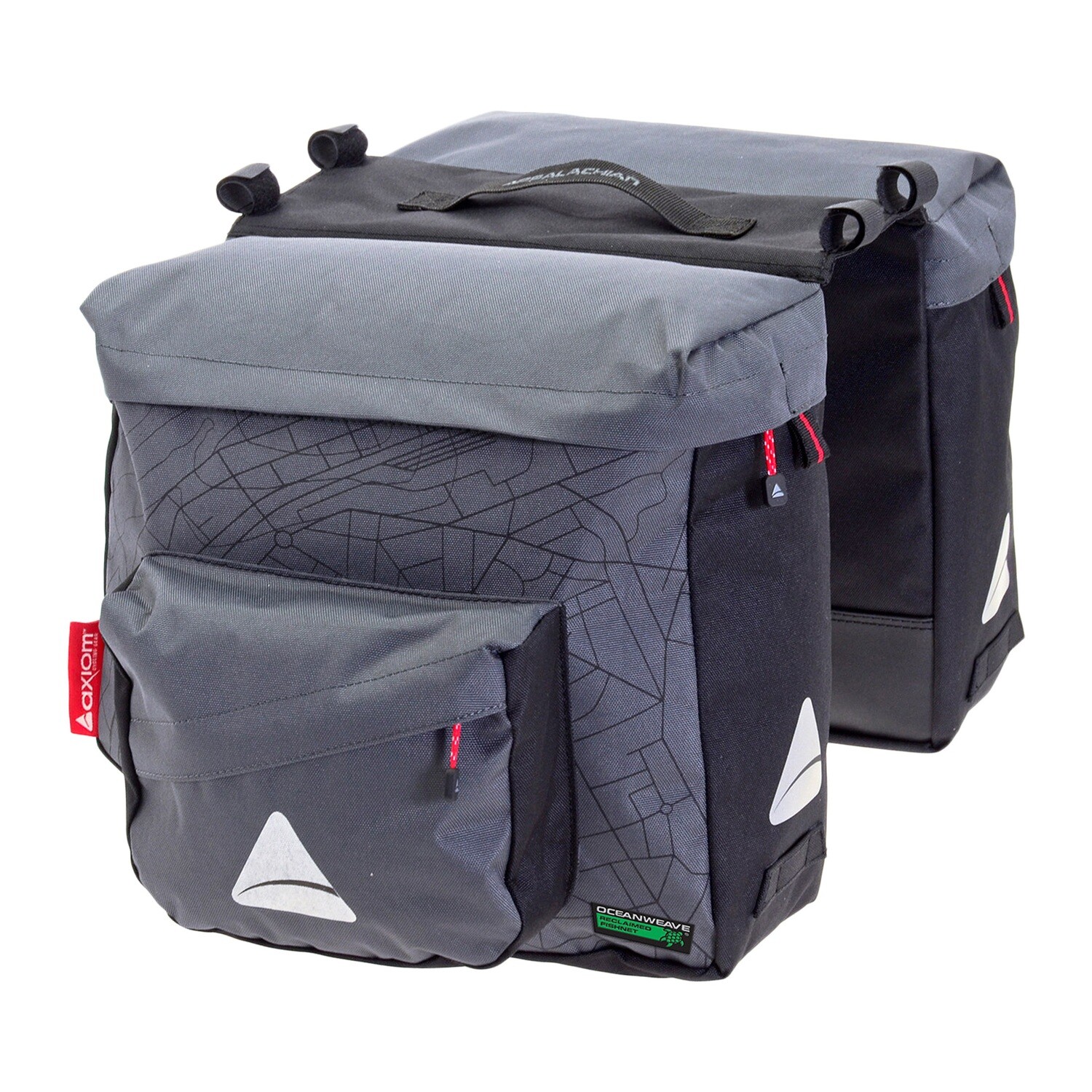Axiom Twin Pannier Seymour Oceanweave P25 - Gray/Black