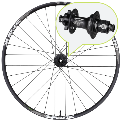 Spank 359 Vibrocore Rear Wheel 27.5 32h Microspline 12x148mm Boost