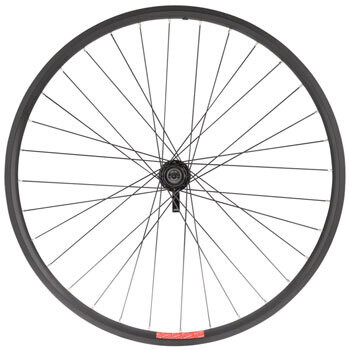 Sta-Tru Double Wall Rear Wheel - 26&quot;, QR, 10 x 135mm, Rim Brake, HG 8-11 Speed, Black
