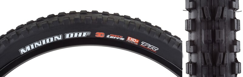 Maxxis Minion DHF Tire - 27.5 x 2.6, Tubeless, Folding, Black, 3C Maxx Terra, EXO+
