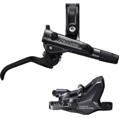 Shimano Deore M6100 Disc Brake and Lever - Rear, Hydraulic, Post Mount, 2-Piston, Black
