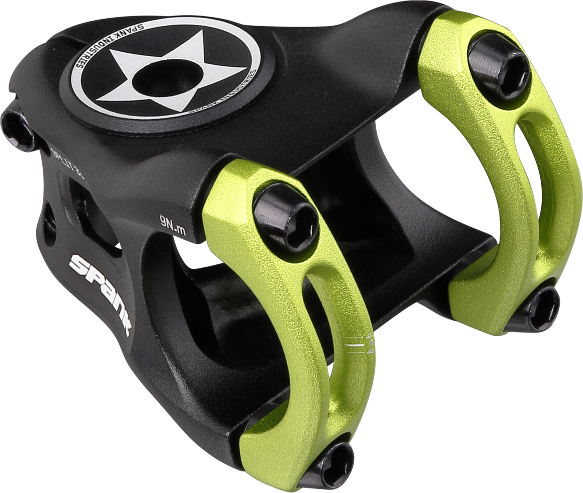 Spank Split Stem - 33mm, Green