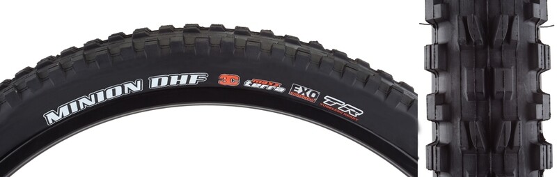 Maxxis Minion DHF Tire - 24 x 2.4, Tubeless, Folding, Black, 3C Maxx Terra, EXO