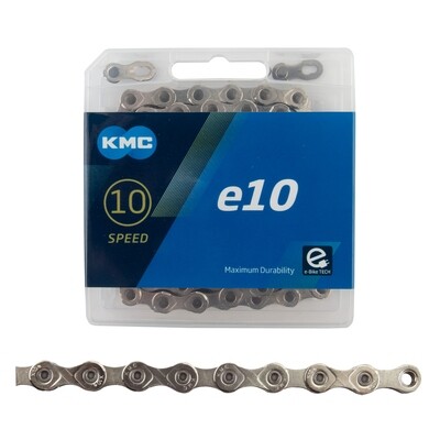 KMC e10 10-sp Chain - 136 Links, Silver