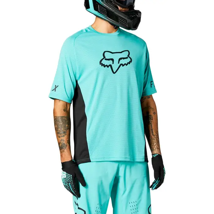 Fox Defend SS Jersey Teal M