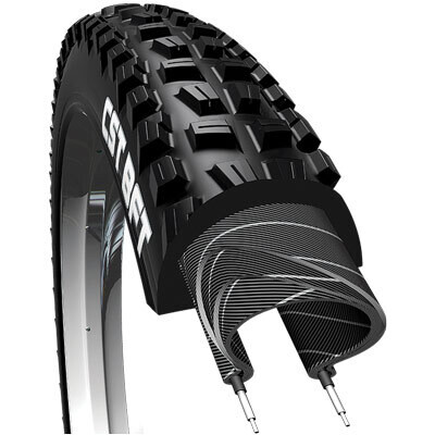 CST BFT Tire - 27.5x2.4&quot;, Folding, Dual Compound, Tubeless Ready