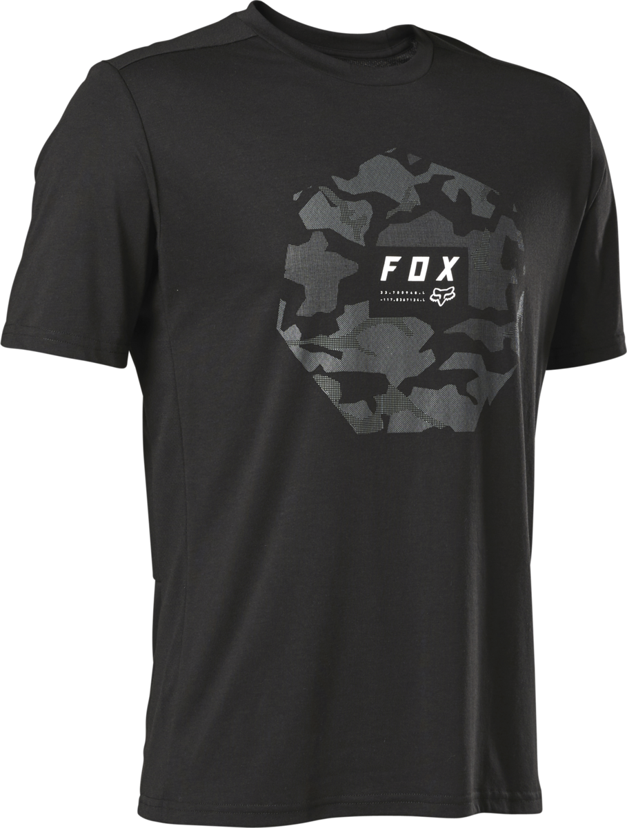 Fox Ranger DriRelease Short Sleeve Jersey Black, Large, Camo Moth