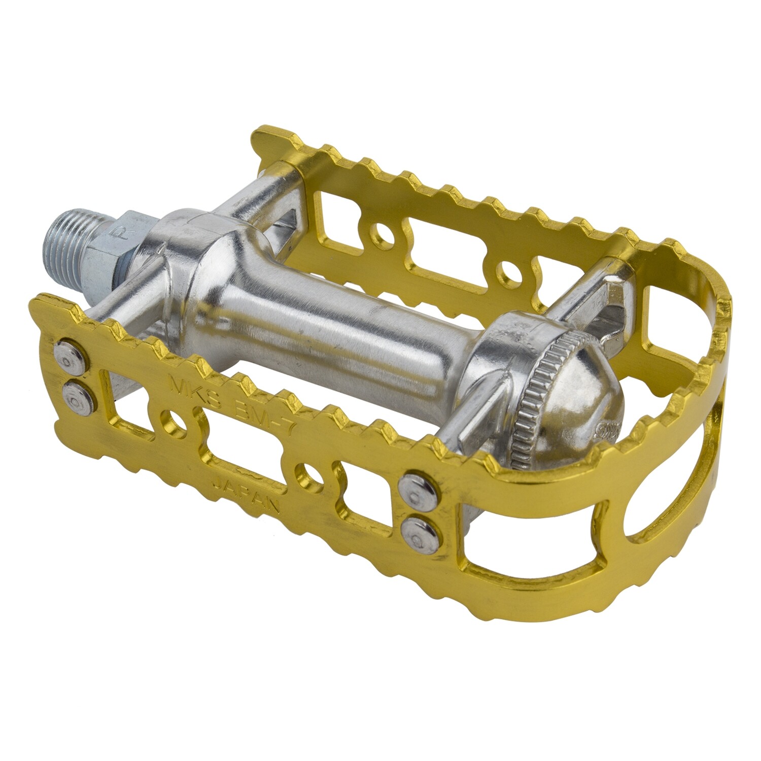 MKS BM-7 BMX Pedals 9/16 Gold