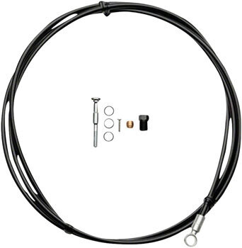 Shimano SM-BH90-SB High Pressure Disc Brake Hose Kit -Normal Silver Banjo Caliper Connector, 2000mm, Black