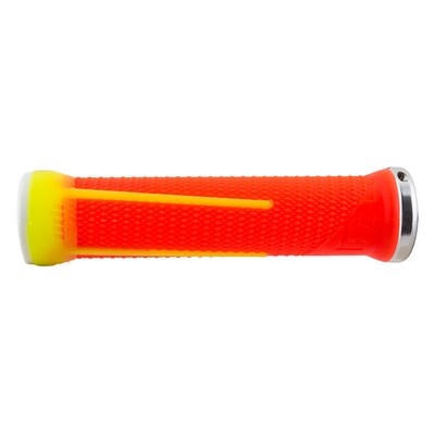 ODI AG-1 Aaron Gwin Lock-on Grips - Orange/Yellow