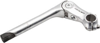 Zoom Adjustable Quill Stem - 25.4, Silver