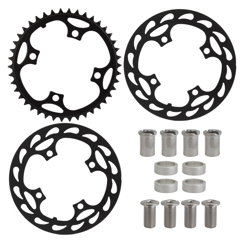 Sunlite Double Guard Chainring - 104mm, 42T, 4-Bolt