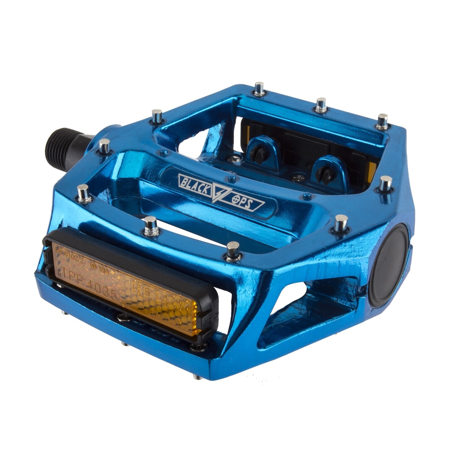 Black Ops Platform Pedals - 9/16, Blue Anodized