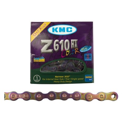 KMC Z610HX Chain - 1sp, Neo Chrome, 112 Links