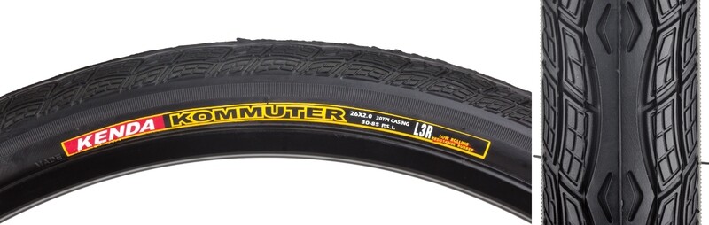 Sunlite Kommuter Tire - 26&quot;x2.0&quot;, Black