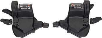 microSHIFT Mezzo Thumb-Tap Shifter Set - 3x7, Shimano Compatible