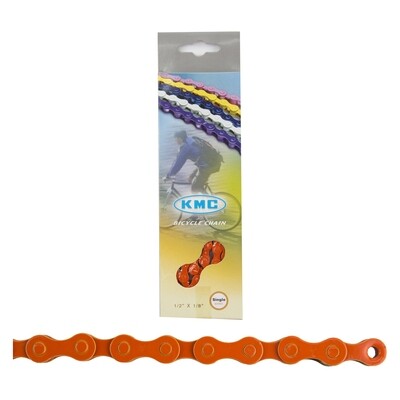 KMC Z410 1sp Chain - Orange, 112 Links