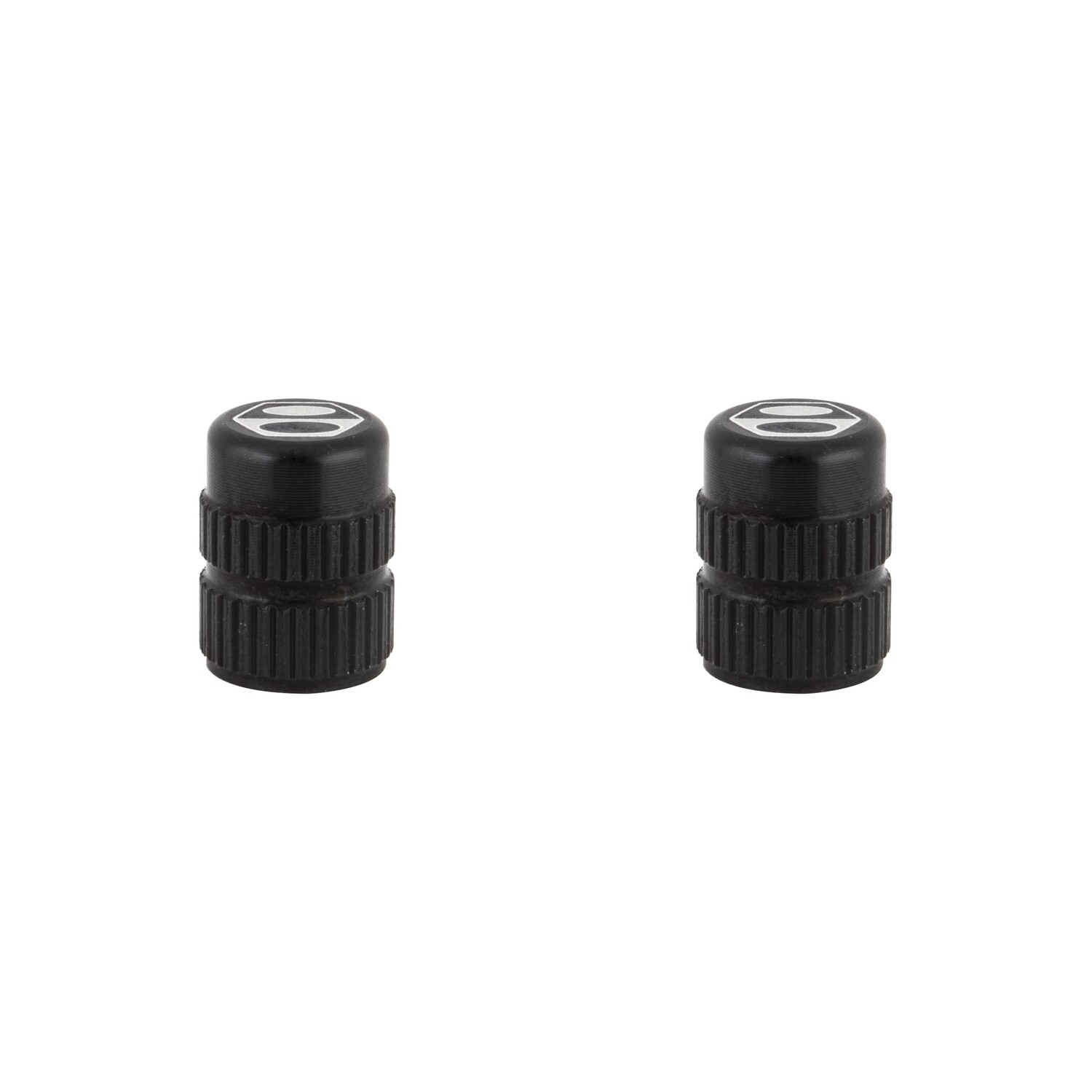 Box One Cone Valve Caps - Black, Schrader