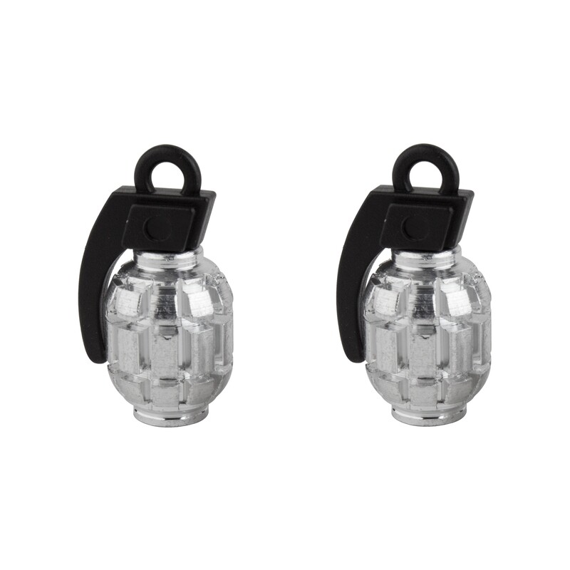 Black Ops Grenade Valve Caps - Silver
