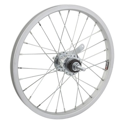 Wheel Master 16&quot; Juvenile Coaster Wheel - 3/8 Bolt-On, Silver