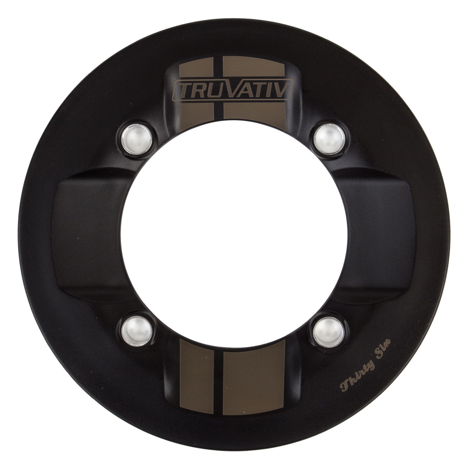 TRUVATIV Rock Guard Chainring Guard - 104mm 4-Bolt, Black