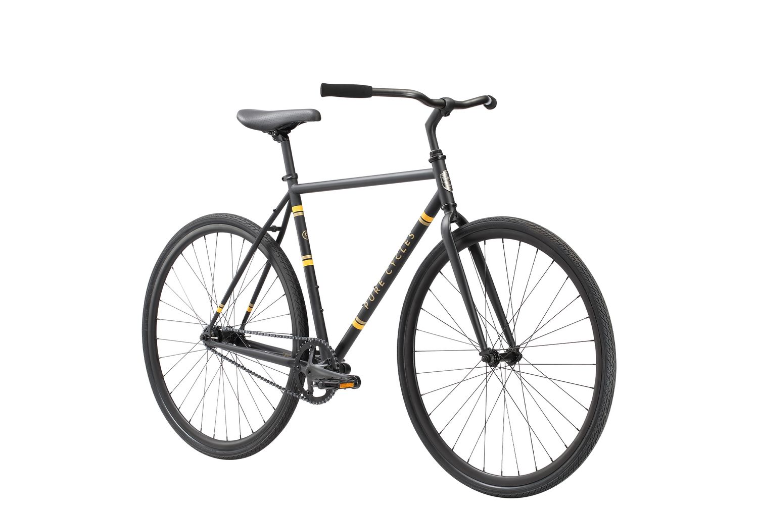 Pure Cycles Coaster, Color: Matte Black/Gold, Size: 54cm