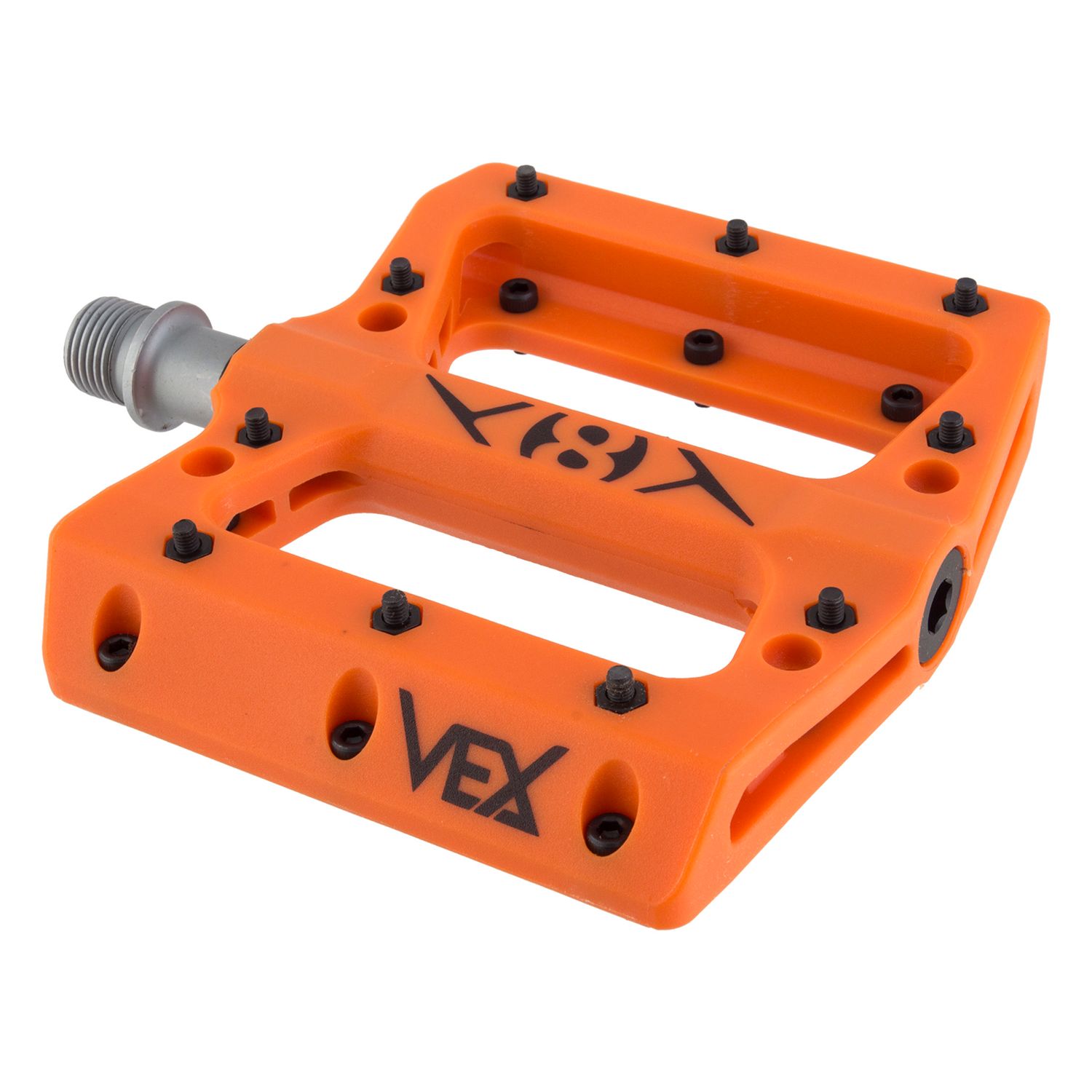 Origin8 Vex Platform Pedals, Color: Orange