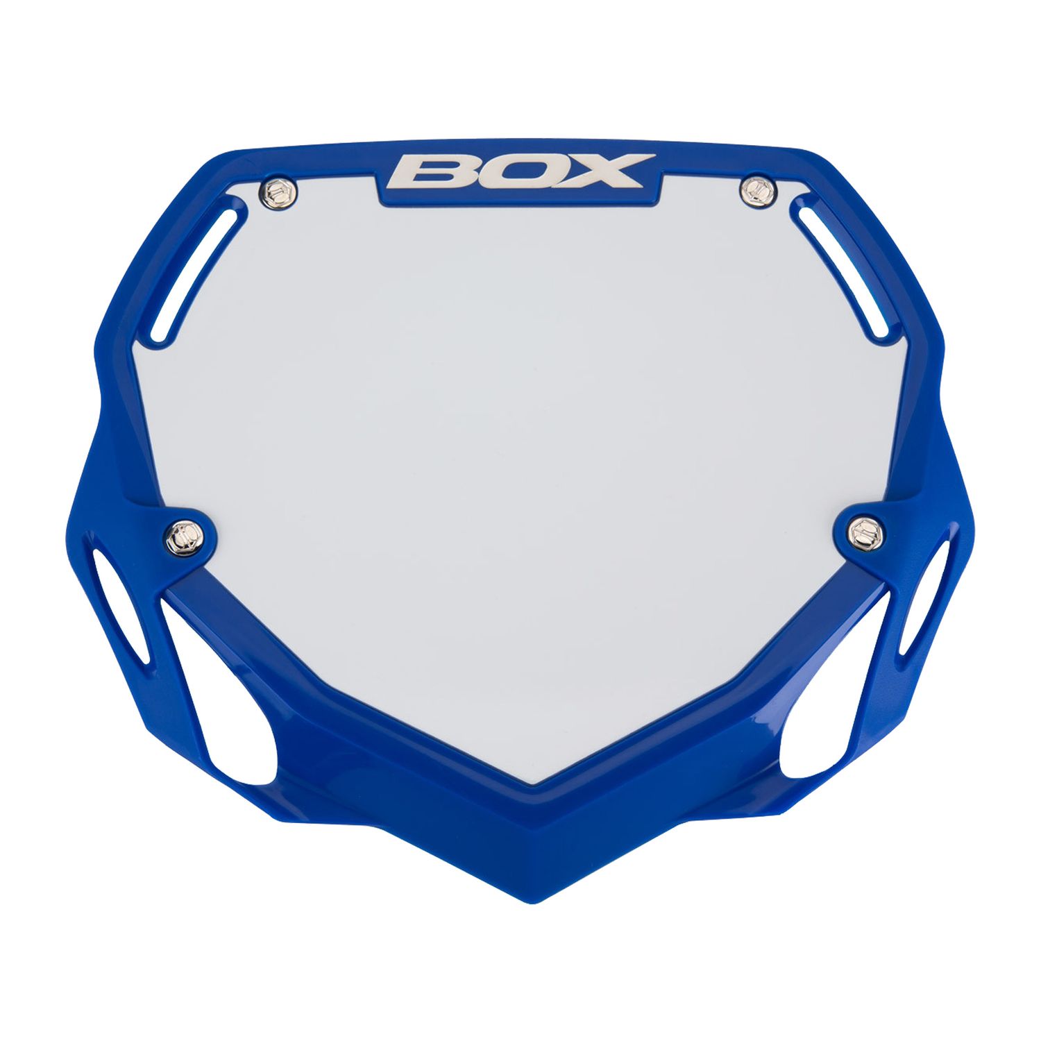 Box Two Large Number Plate, Color: Blue