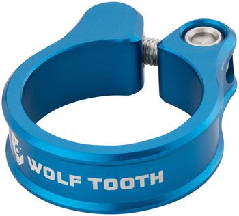 Wolf Tooth 28.6 Seatpost Clamp, Color: Blue