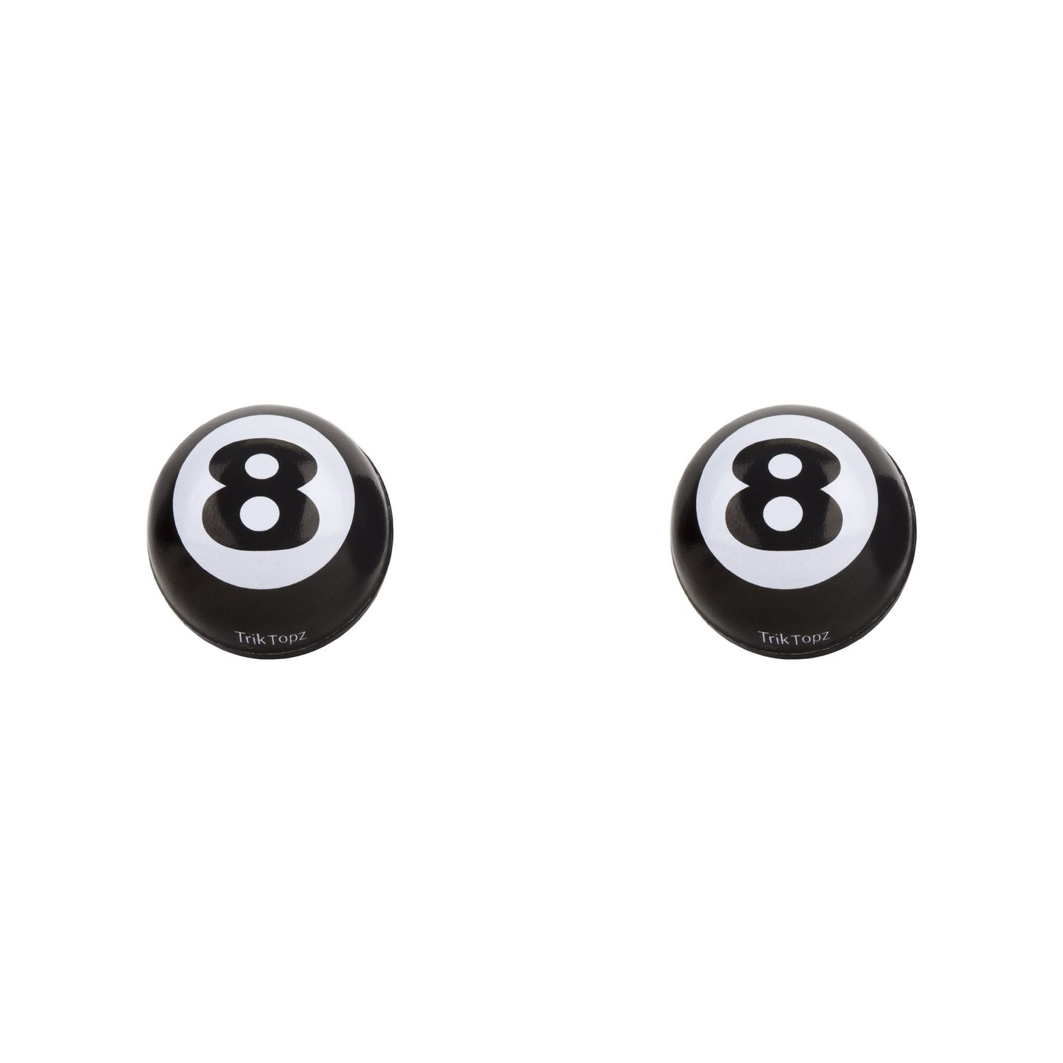TrikTopz Schrader Valve Caps, Color: Black 8-Ball