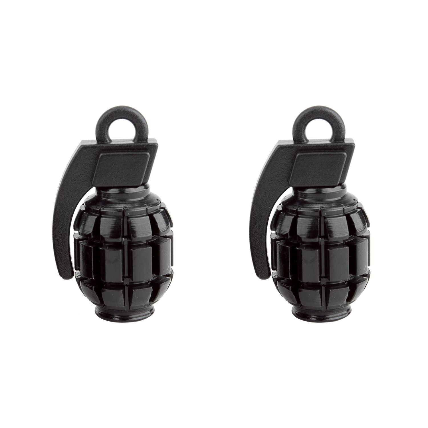 Black Ops Grenade Schrader Valve Caps, Color: Black