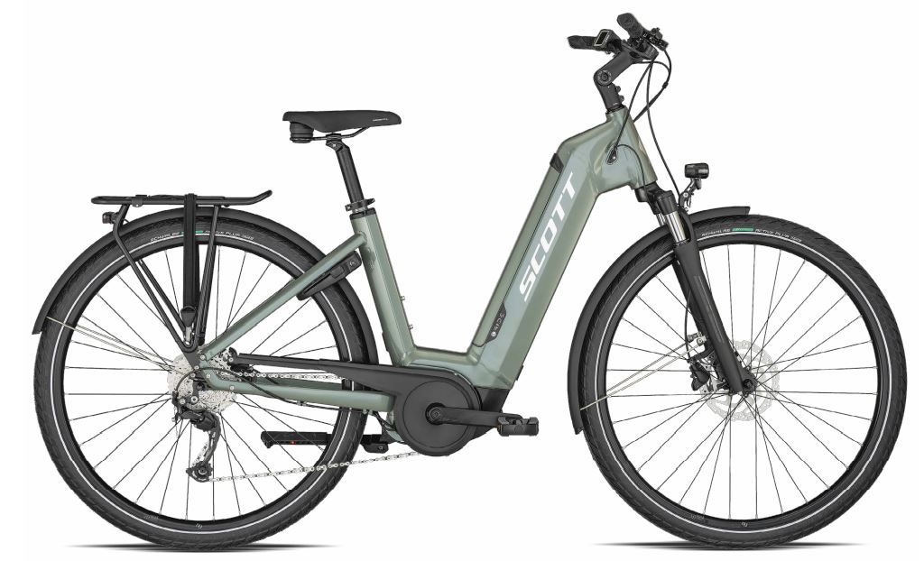Scott Sub Active eRIDE 10 Step Thru Green