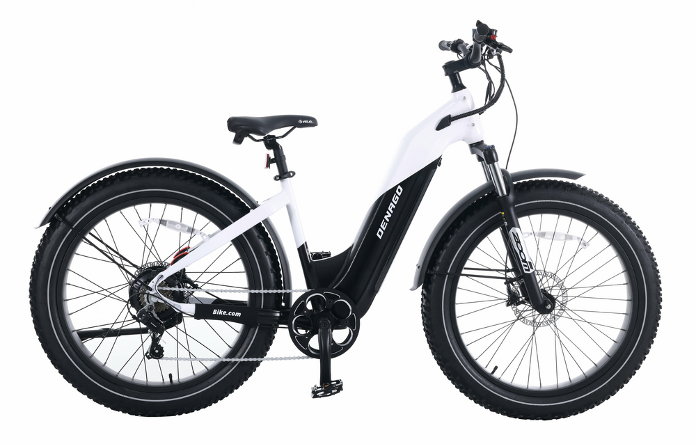 Denago Fat Tire Step Thru L/XL White